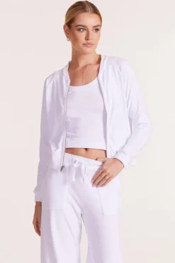 Outerwear*bobi Los Angeles BOMBER JACKET WHITE
