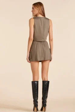 Bottoms*bobi Los Angeles CARGO MINI SKIRT ARMY