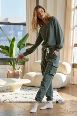 Bottoms*bobi Los Angeles CARGO POCKET PANT ARMY