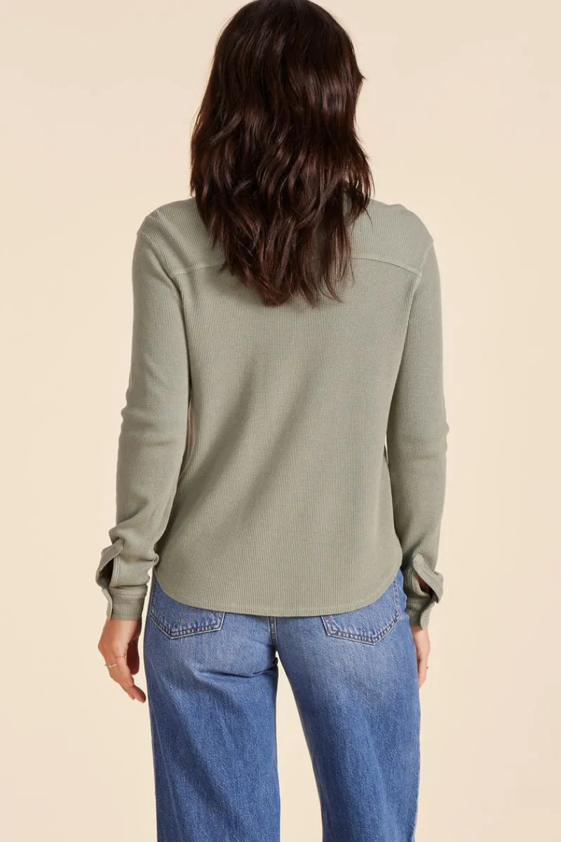 Tops*bobi Los Angeles COLLARED BUTTON DOWN ROSEMARY