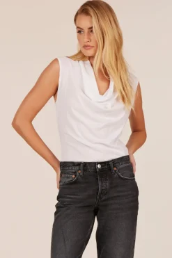 Tanks*bobi Los Angeles Cowl Neck Tank BLACK