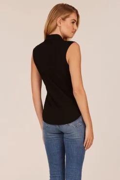 Tanks*bobi Los Angeles Cowl Neck Tank BLACK