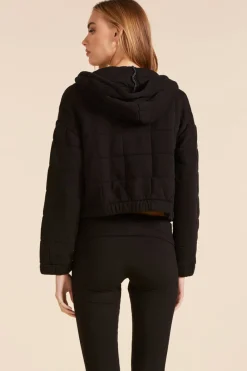 Outerwear*bobi Los Angeles CROPPED HOODIE BLACK