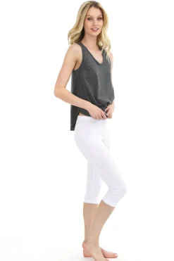 Bottoms*bobi Los Angeles Cropped Legging WHITE