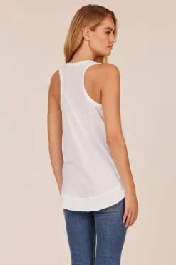 Tanks*bobi Los Angeles CURVED HEM RACERBACK TANK BLACK