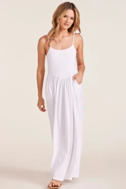 Dresses*bobi Los Angeles DROP WAIST DRESS WHITE