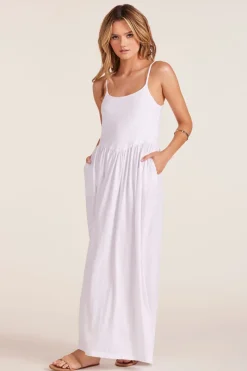 Dresses*bobi Los Angeles DROP WAIST DRESS WHITE
