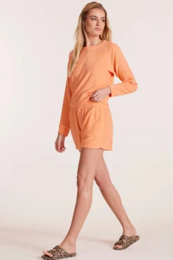 Bottoms*bobi Los Angeles FAUX FLY SHORT SNAPDRAGON