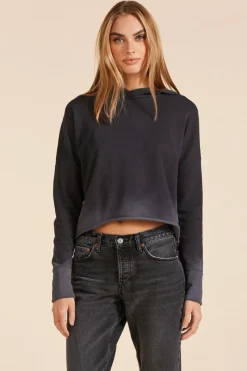 Sweaters|Tops*bobi Los Angeles HOODIE SWEATSHIRT BLACK