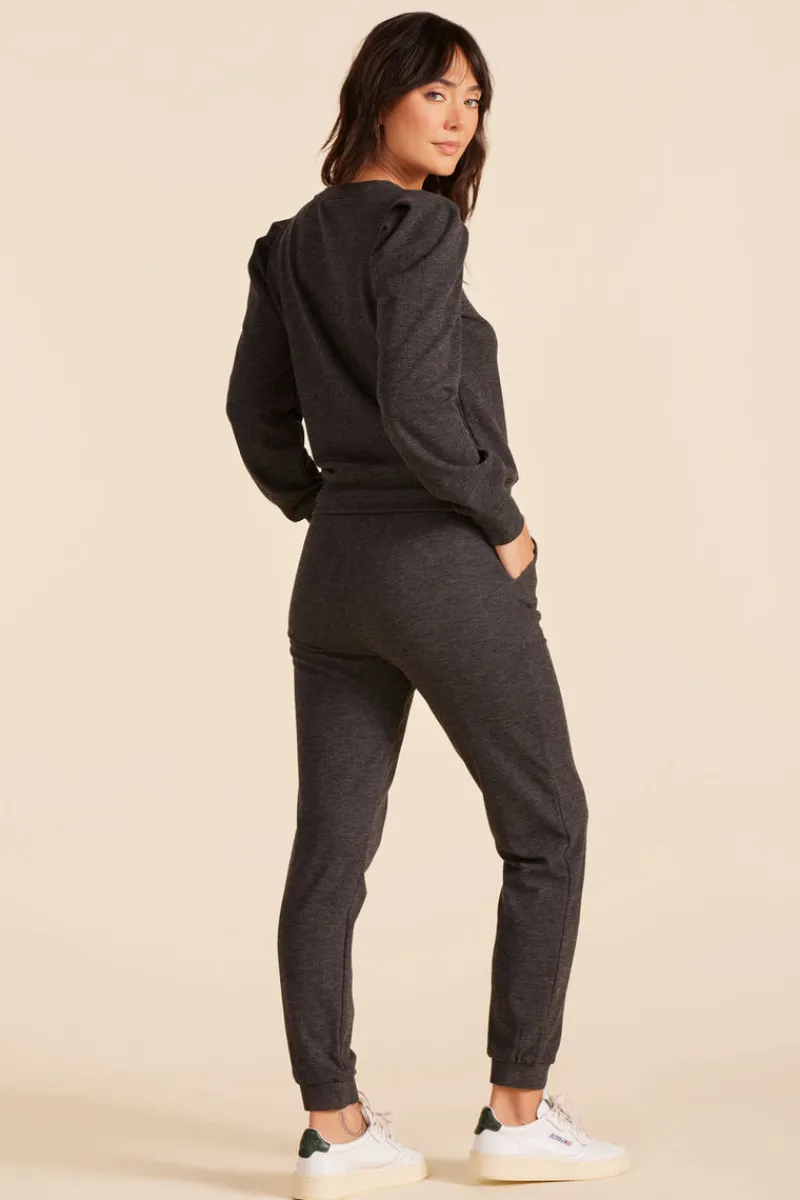 Bottoms*bobi Los Angeles JOGGER SWEATPANT BLACK