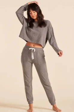 Bottoms*bobi Los Angeles JOGGER SWEATPANT CHARCOAL