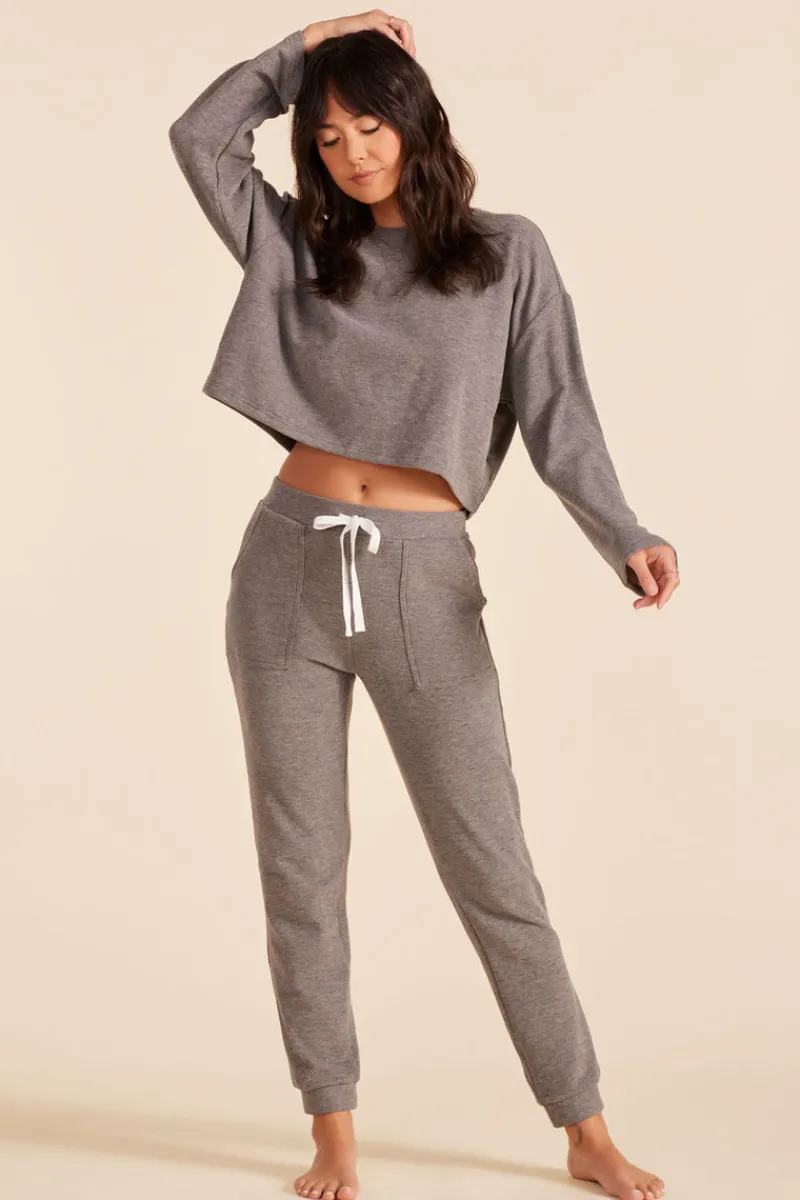 Bottoms*bobi Los Angeles JOGGER SWEATPANT CHARCOAL