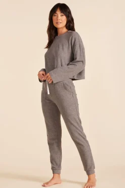 Bottoms*bobi Los Angeles JOGGER SWEATPANT CHARCOAL