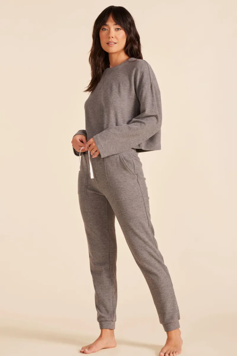 Bottoms*bobi Los Angeles JOGGER SWEATPANT CHARCOAL
