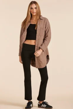 Outerwear*bobi Los Angeles LONG SHACKET HAZELNUT