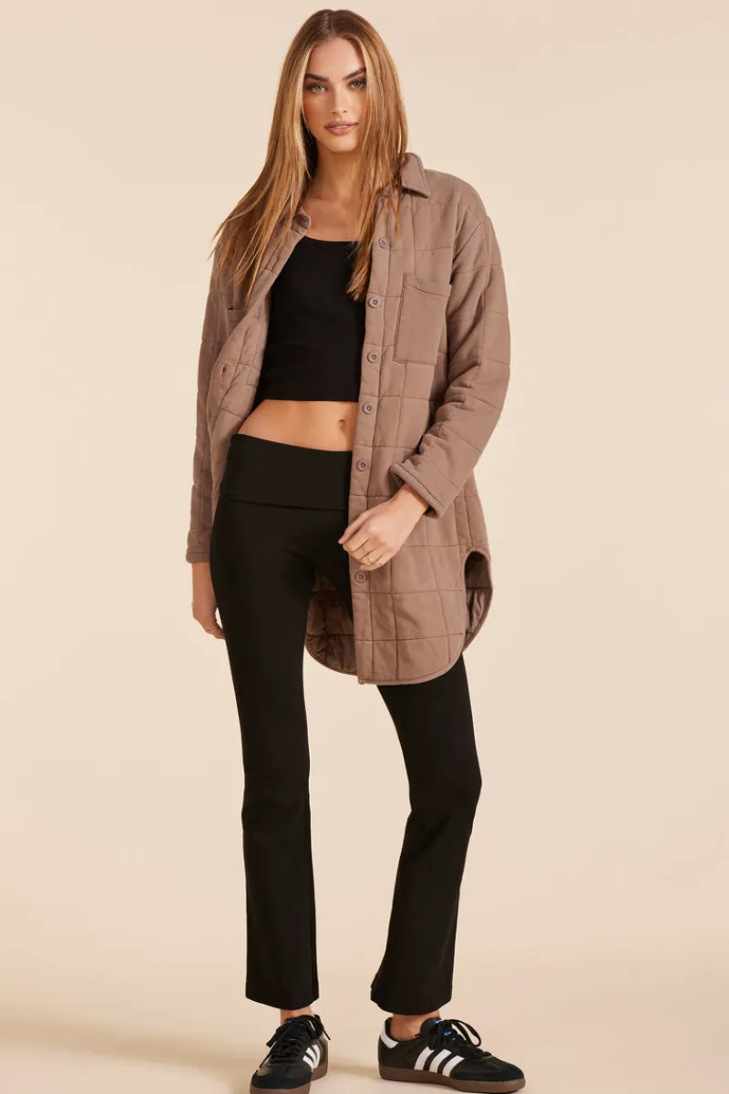 Outerwear*bobi Los Angeles LONG SHACKET HAZELNUT