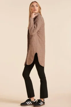 Outerwear*bobi Los Angeles LONG SHACKET HAZELNUT