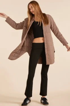 Outerwear*bobi Los Angeles LONG SHACKET HAZELNUT