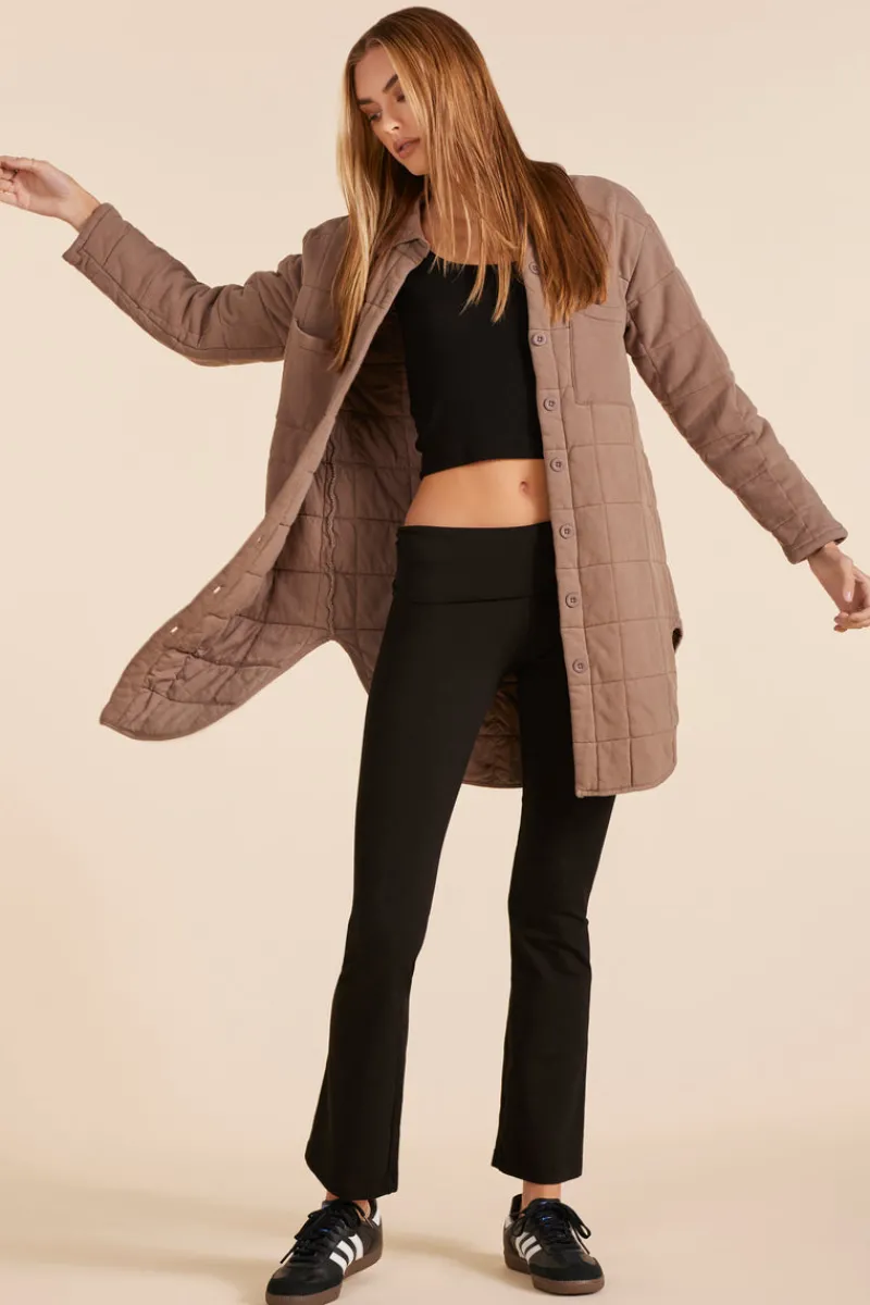 Outerwear*bobi Los Angeles LONG SHACKET HAZELNUT