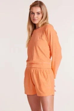 Tops*bobi Los Angeles LONG SLEEVE RAGLAN TOP SNAPDRAGON