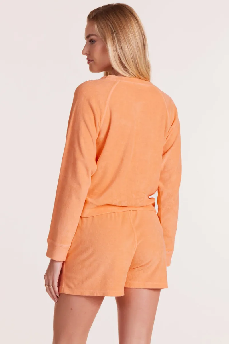 Tops*bobi Los Angeles LONG SLEEVE RAGLAN TOP SNAPDRAGON