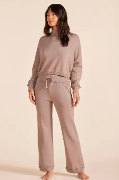 Bottoms*bobi Los Angeles MIXED WIDE LEG CARGO PANT MUSHROOM