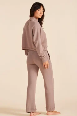Bottoms*bobi Los Angeles MIXED WIDE LEG CARGO PANT MUSHROOM
