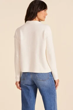 Sweaters|Tops*bobi Los Angeles MOCK TURTLENECK TOP PARCHMENT