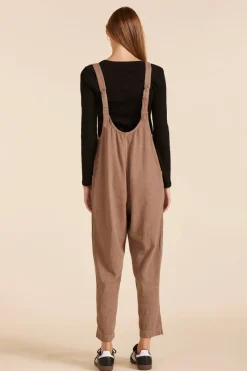 Jumpsuits*bobi Los Angeles POCKET OVERALLS HAZELNUT
