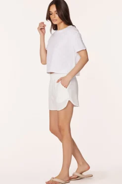 Bottoms*bobi Los Angeles POCKET SHORT CREAM