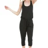 Jumpsuits*bobi Los Angeles Racer Back Jumpsuit BLACK