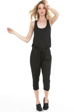 Jumpsuits*bobi Los Angeles Racer Back Jumpsuit BLACK