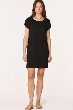 Dresses*bobi Los Angeles RAGLAN DRESS BLACK