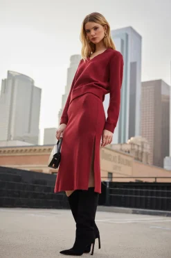 Bottoms*bobi Los Angeles SIDE SLIT SKIRT DESIRE