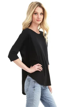 Tops*bobi Los Angeles Sleeve Drop Shoulder Top White