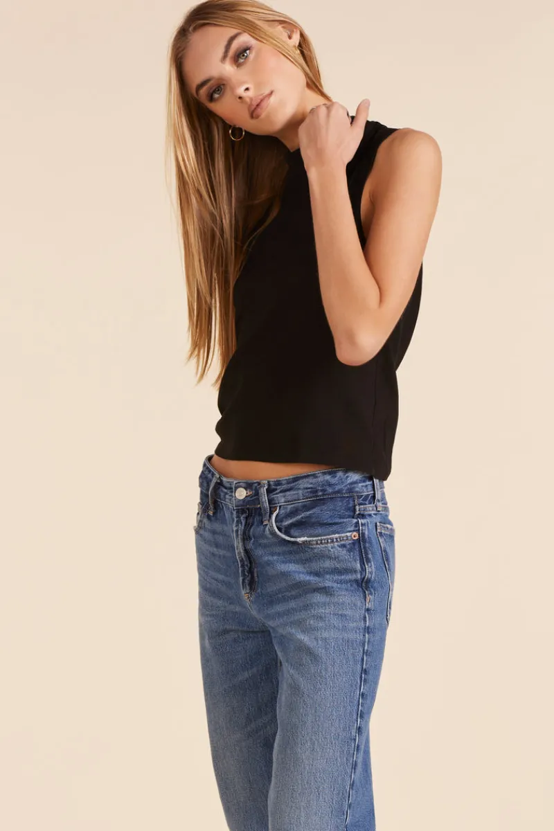 Tanks|Tops*bobi Los Angeles SLEEVELESS TURTLENECK BLACK