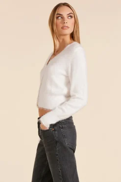Outerwear|Sweaters*bobi Los Angeles SLIM CARDIGAN CREAM