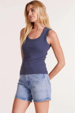 Tanks*bobi Los Angeles SLIM SHELL TANK GRANITE