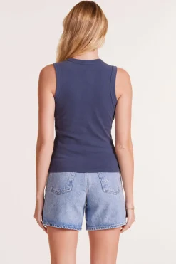 Tanks*bobi Los Angeles SLIM SHELL TANK GRANITE
