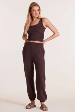 Bottoms*bobi Los Angeles SLOUCH SWEATPANT UMBER
