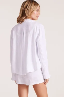 Outerwear*bobi Los Angeles SWING JACKET WITH POCKETS WHITE