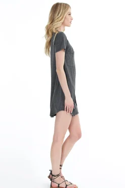 Dresses*bobi Los Angeles Vintage Jersey T-shirt Dress Black