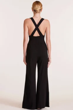Jumpsuits*bobi Los Angeles WIDE LEG JUMPSUIT BLACK