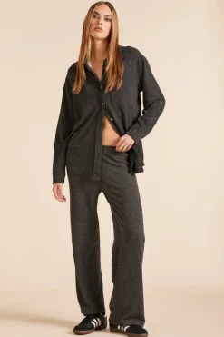 Bottoms*bobi Los Angeles WIDE LEG PANT BLACK