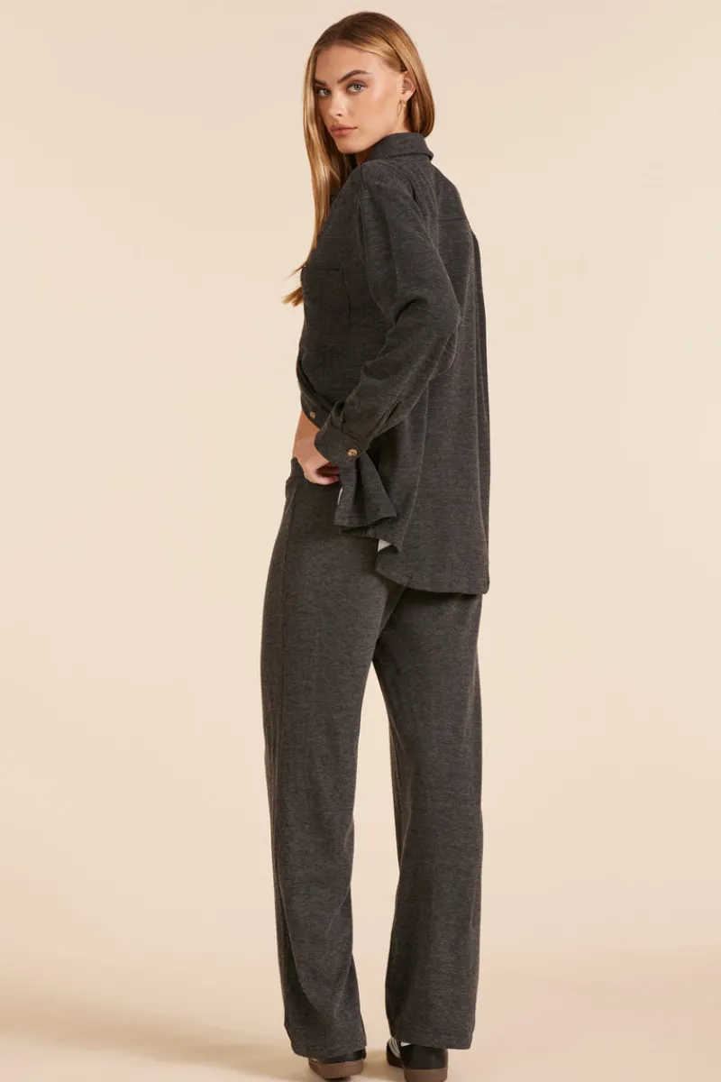 Bottoms*bobi Los Angeles WIDE LEG PANT BLACK